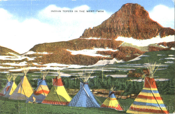 Indian Tepees In The West Native Americana