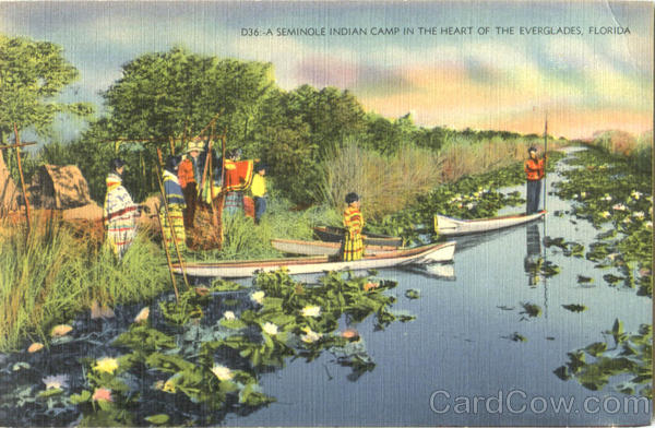 A Seminole Indian Camp In The Heart Of The Everglades