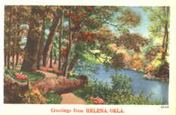 Greetings From Helena Oklahoma Postcard Postcard