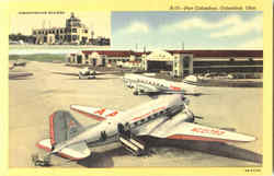 Port Columbus Airport Ohio Postcard Postcard