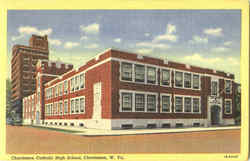 Charleston Catholic High School West Virginia Postcard Postcard