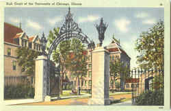 Hull Court Of The University Of Chicago Postcard