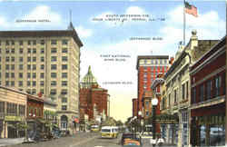 South Jefferson Ave , Liberty St Postcard