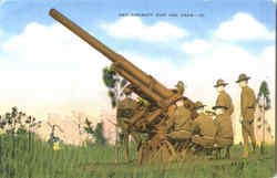 Anti Aircraft Gun And Crew Postcard