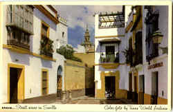 Spain Street Scene In Seville Postcard Postcard