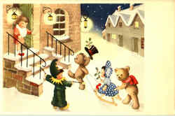 Christmas Toys Postcard