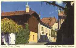 Swiss Street Scene Switzerland Postcard Postcard
