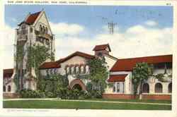 San Jose State College California Postcard Postcard