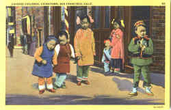 Chinese Children, Chinatown Postcard