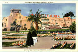 Hollywood Motion Picture Hall Of Fame Postcard