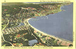 Air View Of The Monterey Peninsula Postcard