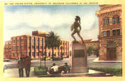 The Trojan Statue , University Of Southern California Postcard