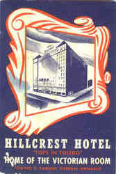 Hillcrest Hotel Toledo, OH Postcard Postcard