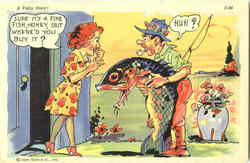 A Fishy Story! C-94 Postcard