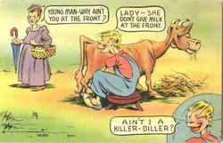 Young Man -Why Isn't You At The Front? Postcard