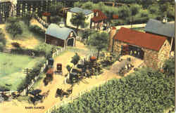 Barn Dance "Roadside America" Postcard