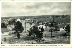 Camp Lee, A Section Of He Quartermaster Replacement Center Fort Lee, VA Postcard Postcard