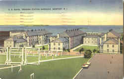 U. S. Naval Training Station Barracks Newport, RI Postcard Postcard