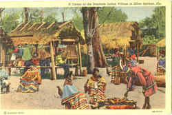 A Corner Of The Seminole Indian Village A Corner Of The Seminole Indian Village