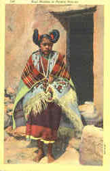 Hopi Maiden In Formal Hair-Do Postcard