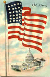 Old Glory Postcard
