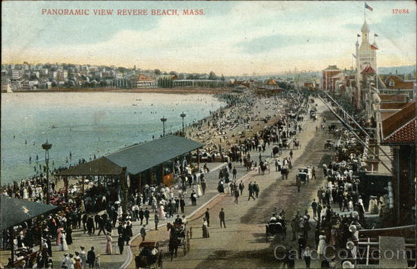 Panoramic View of Revere Beach Massachusetts