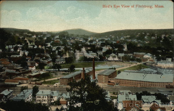 Bird's Eye View Fitchburg Massachusetts