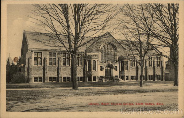 Library, Mount Holyoke College South Hadley Massachusetts