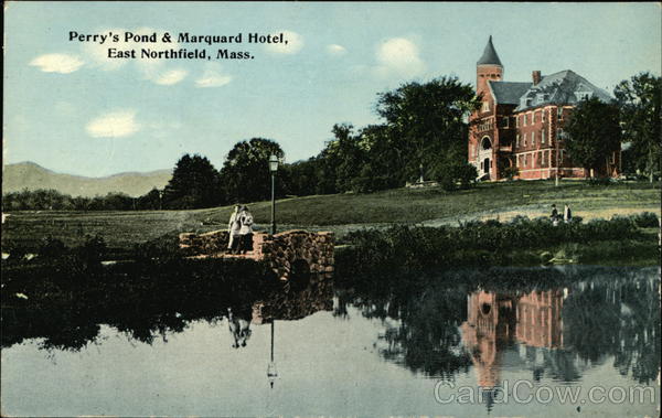 Perry's Pond and Marquard Hotel East Northfield Massachusetts