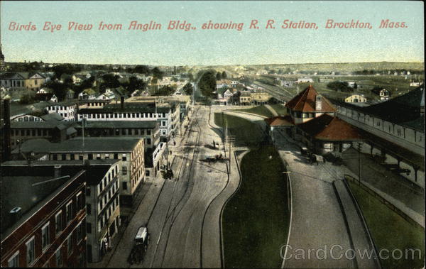 Birds Eye View of Brockton, Mass Massachusetts