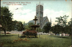 Lyman Memorial and St. Peters Church, Eaton Sq. Postcard
