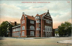 Maennerchor Hall Indianapolis, IN Postcard Postcard Postcard
