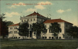 Lunt Library, Northwestern College Postcard