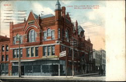 Odd Fellows Building Burlington, IA Postcard Postcard Postcard