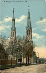 St. Mary's Cathedral Peoria, IL Postcard Postcard Postcard