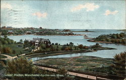 Lower Harbor, Manchester-by-the-Sea Massachusetts Postcard Postcard Postcard
