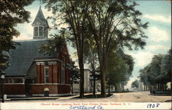 Church Street Looking South from Clinton Street Postcard