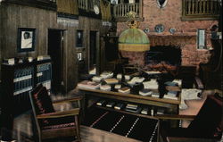 Rustic Living Room Postcard