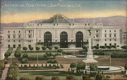 Auditorium, Civic Center Postcard