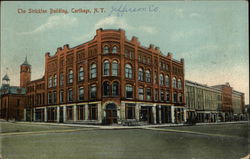 The Stricklan Building Carthage, NY Postcard Postcard Postcard