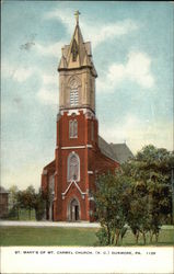 St. Mary's of Mount Carmel Church Postcard