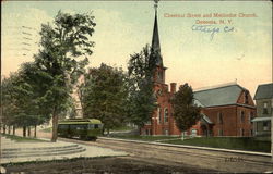 Chestnut Street and Methodist Church Postcard