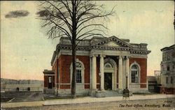 Post Office Amesbury, MA Postcard Postcard Postcard