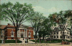 Stoughton Public Library Massachusetts Postcard Postcard Postcard