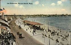 The Boulevard Revere Beach, MA Postcard Postcard Postcard