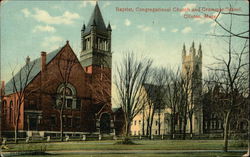 Baptist Congregational Church and Grammar School Clinton, MA Postcard Postcard Postcard