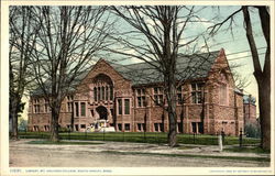 Mt. Holyoke College - Library Postcard