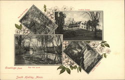 Greetings from South Hadley Massachusetts Postcard Postcard Postcard