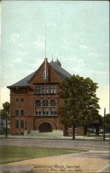 Town Hall, Destroyed by Fire, Dec. 21, 1909 Postcard