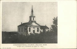 Congregational Church Pelham, MA Postcard Postcard 